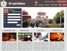 Tablet Screenshot of delhilegalservices.com